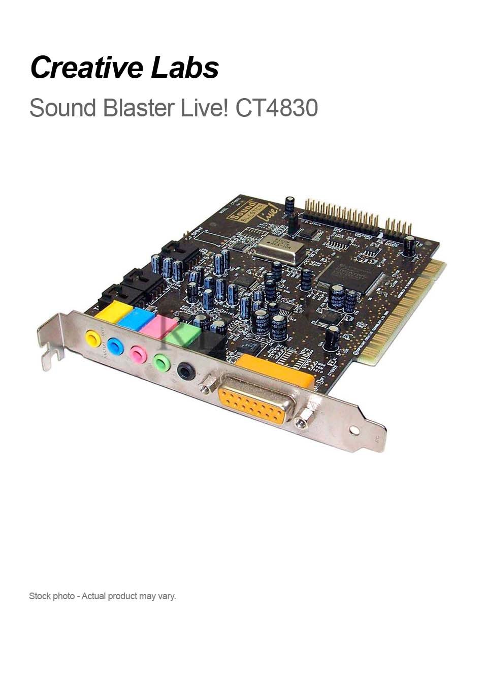 creative sb live value ct4830 sound card driver windows xp